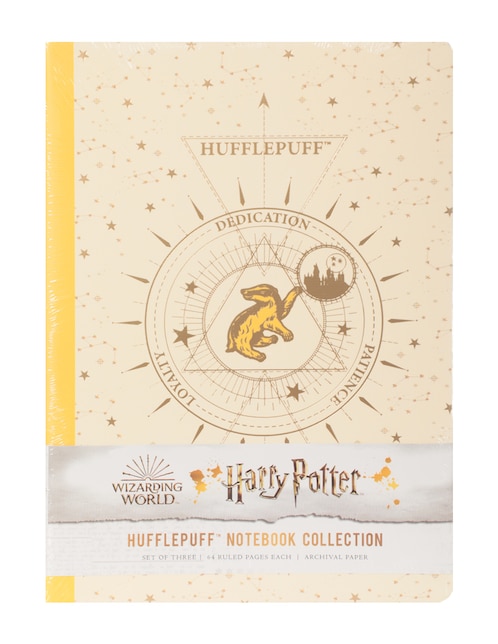 Set de cuaderno Insights Editions Hufflepuff rayada