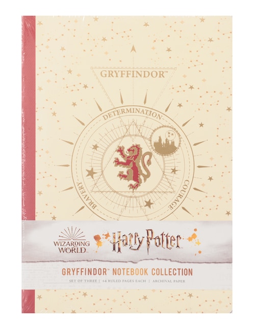 Set de cuaderno Insights Editions Gryffindor rayada