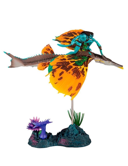 Figura de colección articulada Avatar: Way of Water Tonowari con Skimwing collectors Mcfarlane
