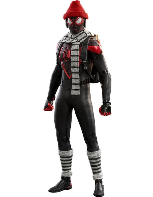 Figura de colección Marvel: Spider-Man Miles Morales Hot Toys articulada