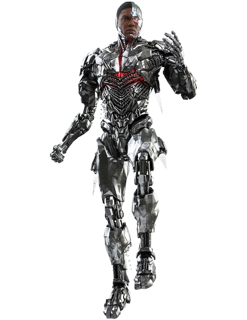 Figura de colección Zack Snyder's Justice League Cyborg deluxe Hot Toys con luz