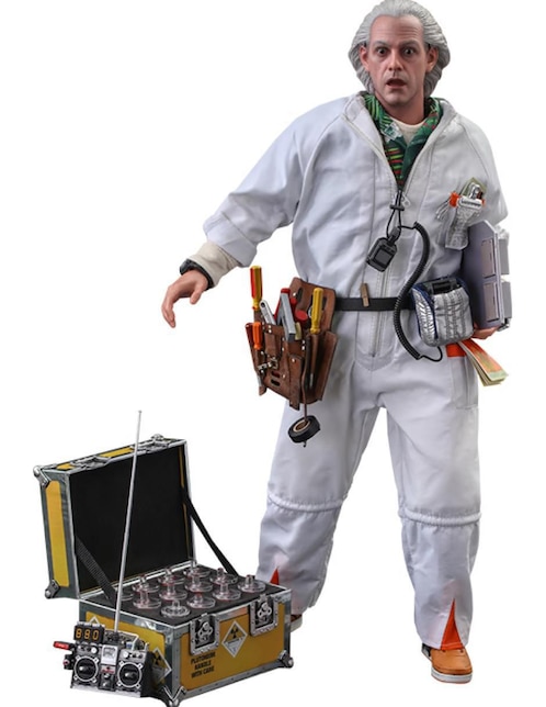 Figura de colección Back to the future Dr. Emmett Brown deluxe Hot Toys