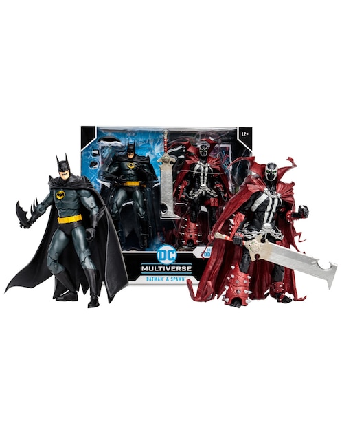 Figura de colección DC Multiverse Batman & Spawn Mcfarlane articulado
