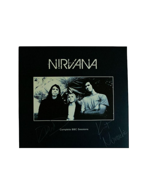 Disco vinilo autografiado Ídolos de Nirvana