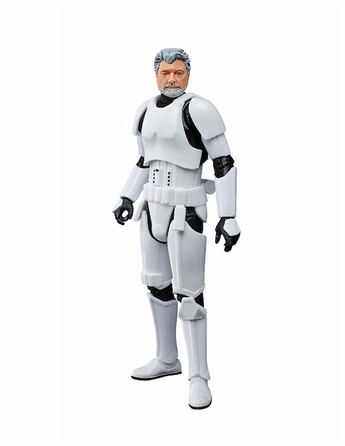 Figura de Colección Star Wars George Lucas (In Stormtrooper Disguise) Hasbro Articulado