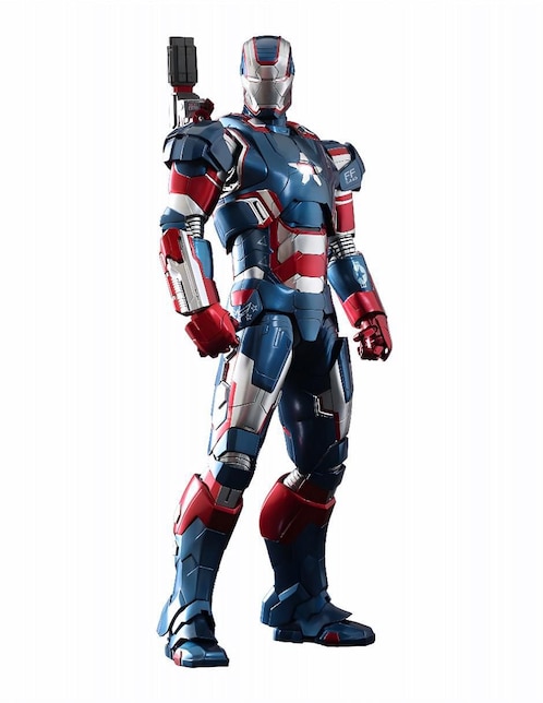 Figura Iron Man Iron Patriot deluxe Hot Toys con luz