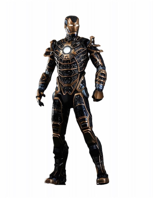 Figura de colección Marvel Studios: Iron Man Iron Man collectors Hot Toys con luz