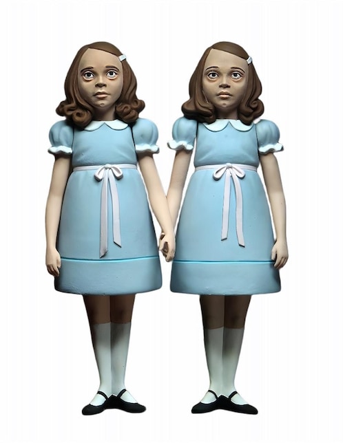 NECA The Shining - Action Figure 2-Pack Le Gemelle Grady - Set Di 2 Figure Da 15 Cm, Ispirate Al Film Horror "Shining". Dettagli Accurati E Collezionabili Per Appassionati. Multicolore.
