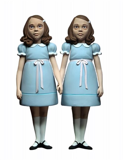 NECA The Shining - Action Figure 2-Pack Le Gemelle Grady - Set Di 2 Figure Da 15 Cm, Ispirate Al Film Horror "Shining". Dettagli Accurati E Collezionabili Per Appassionati. Multicolore.