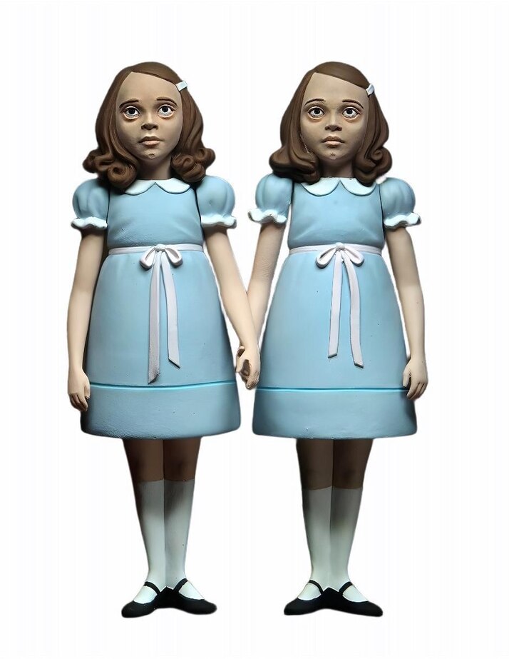 NECA The Shining - Action Figure 2-Pack Le Gemelle Grady - Set Di 2 Figure Da 15 Cm, Ispirate Al Film Horror "Shining". Dettagli Accurati E Collezionabili Per Appassionati. Multicolore.