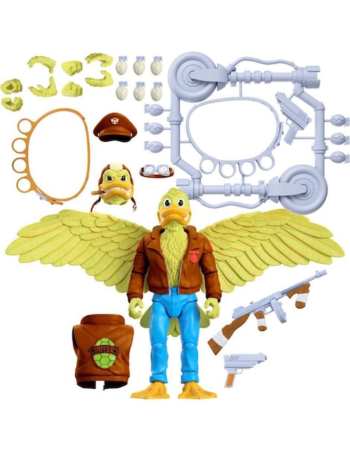 Figura de colección Tortugas Ninja Pato Aventuras collectors Super 7