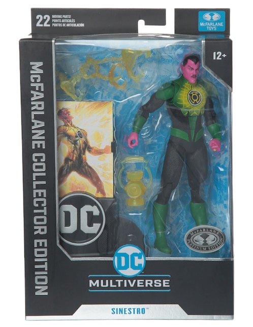 Figura de colección DC Mutiverse Sinestro Mcfarlane articulada