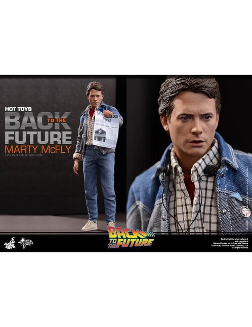 Figura de colección Back to the future Marty Mcfly collectors Hot Toys 5