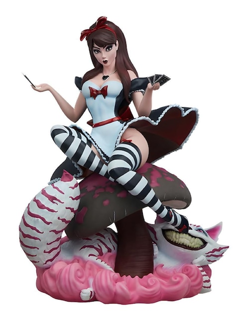 Estatua articulada Alice in wonderland Alice chase Sideshow