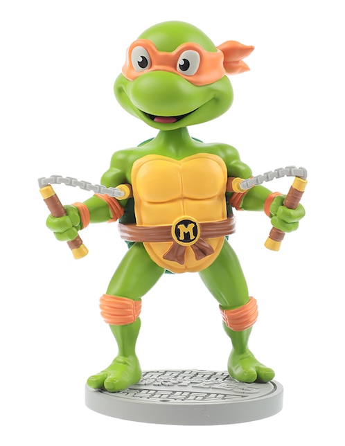 Figura de colección Tortugas Ninja Michelangelo collectors cabeza oscilante 1
