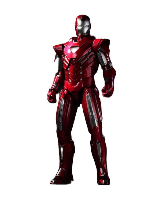 Figura de colección Marvel Studios: Iron Man Iron Man deluxe Hot Toys con luz