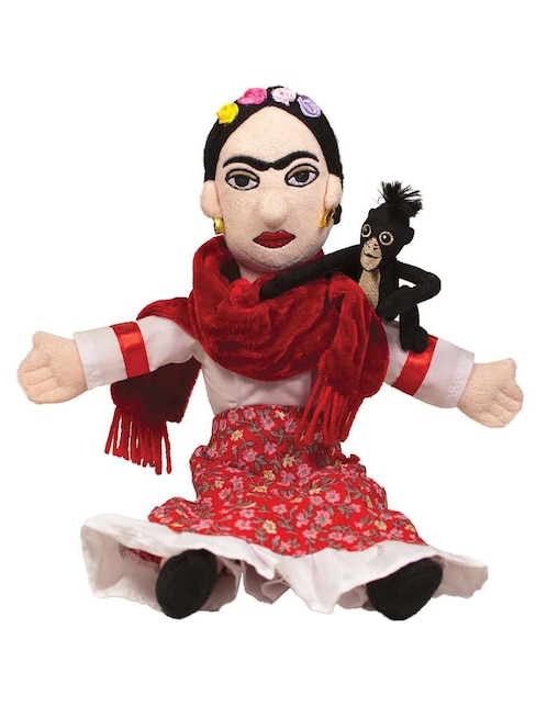 Peluche de Frida Kahlo Muñeca Unemployed Philosophers Guild de 12 cm