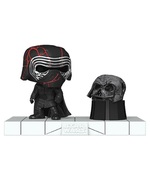 Funko POP! Star Wars Kylo Rent With Darth Vader´s Helmet cabeza oscilante