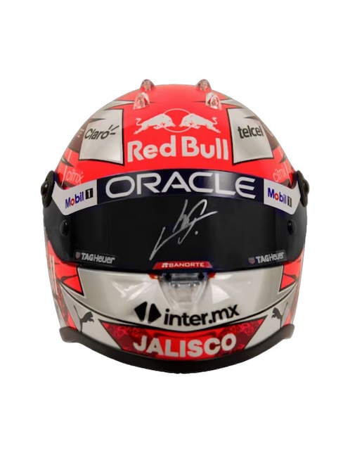 Casco autografiado por Sergio Checo Pérez Club de Idolos