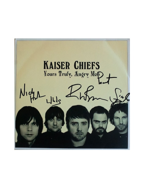 Disco de Vinilo autografiado por Kaiser Chiefs Club de Idolos