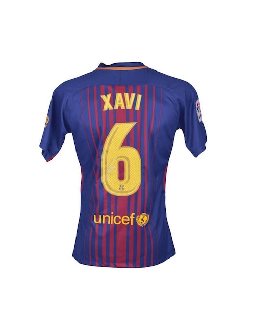 Jersey autografiado por Xavi Hernández Club de Idolos