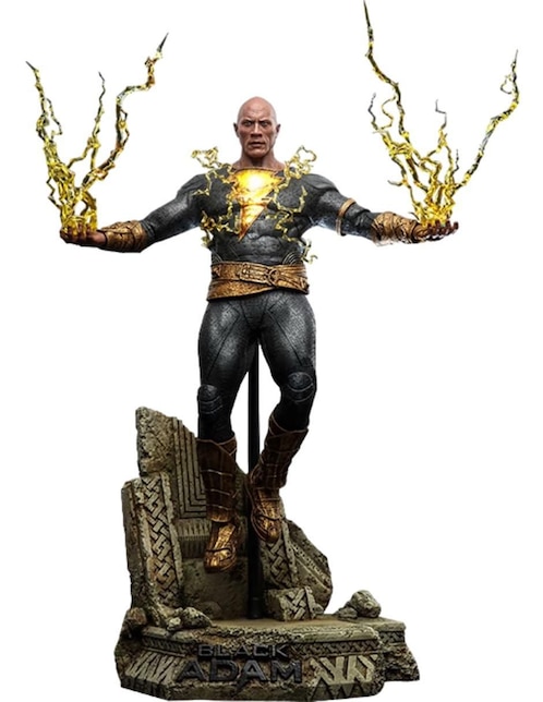 Figura de colección articulada Black Adam deluxe Hot Toys con luz