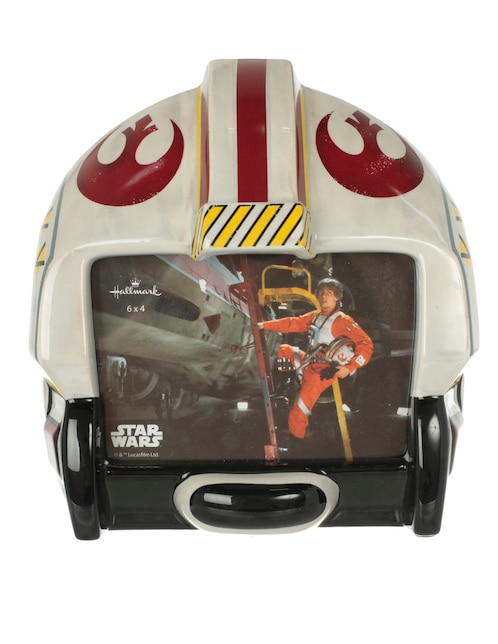 Portarretrato Hallmark Rebel Pilot Helmet de cerámica para 1 foto