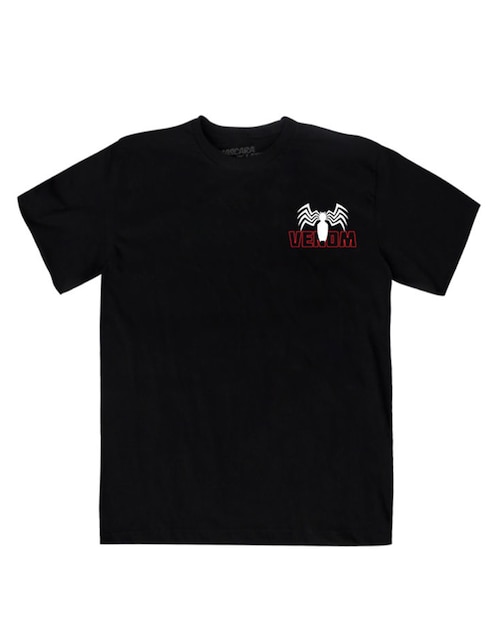 Playera Mascara de Latex Spiderman cuello redondo para hombre