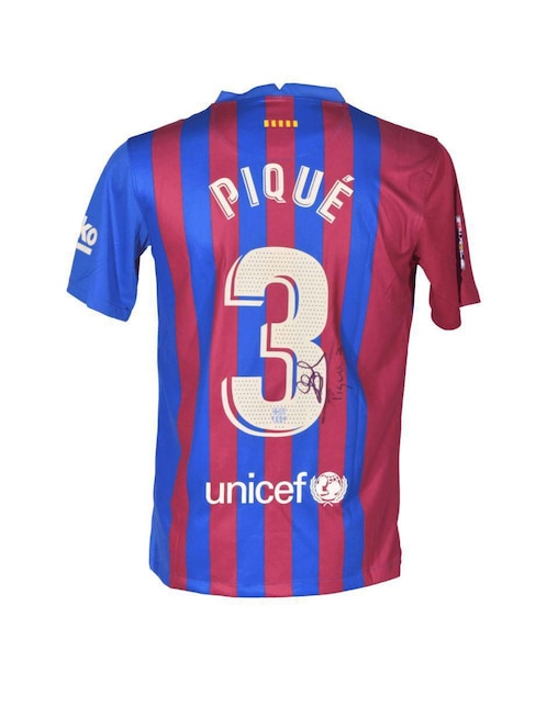 Jersey autografiado por Gerard Piqué Club De Idolos