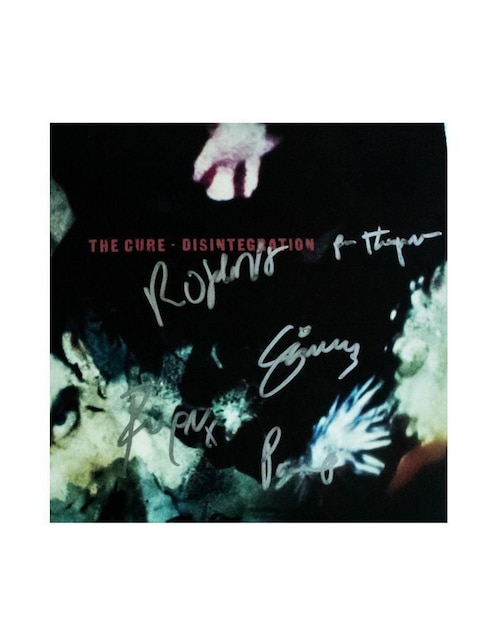 Disco de vinilo autografiado por The Cure Club De Idolos