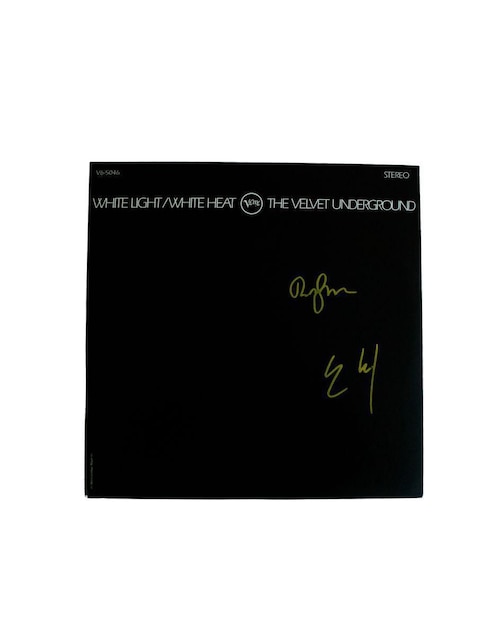 Disco de vinilo autografiado por The Velvet Underground Club De Idolos