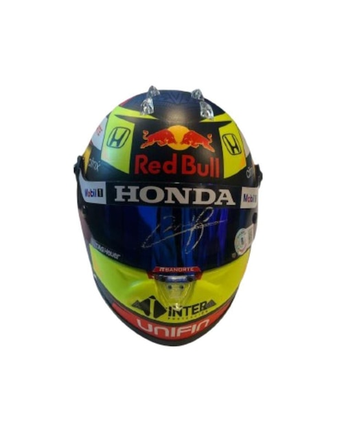 Casco autografiado por Sergio Checo Pérez Club De Idolos