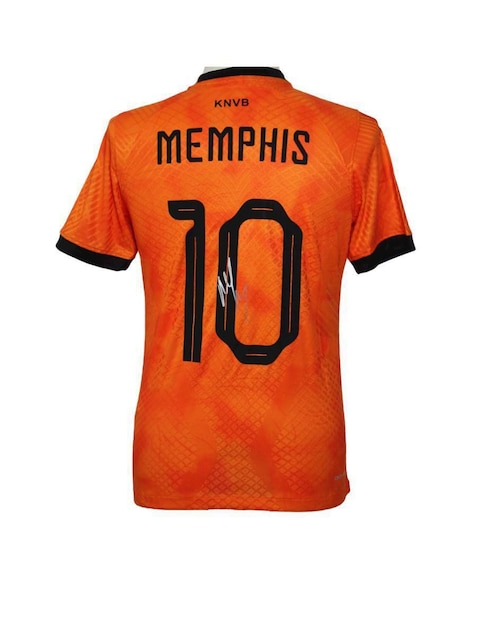 Jersey autografiado por Memphis Depay Club De Idolos