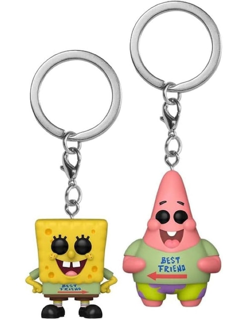 Funko POP! Keychain Bob Esponja Bob Esponja y Patricio