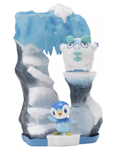 Figura de colección Pokémon Piplup and Galarian Darumaka Jazwares