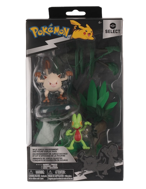 JAZWARES Figura de acción Pokémon Mankey Treecko collectors Jazwares