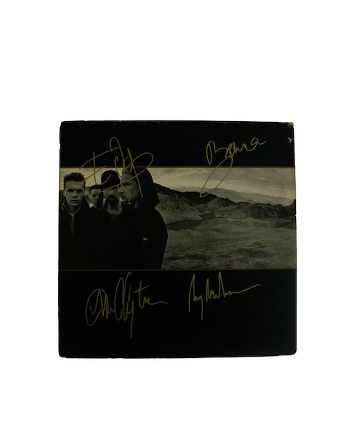 Disco de vinilo autografiado por U2 Club de Idolos