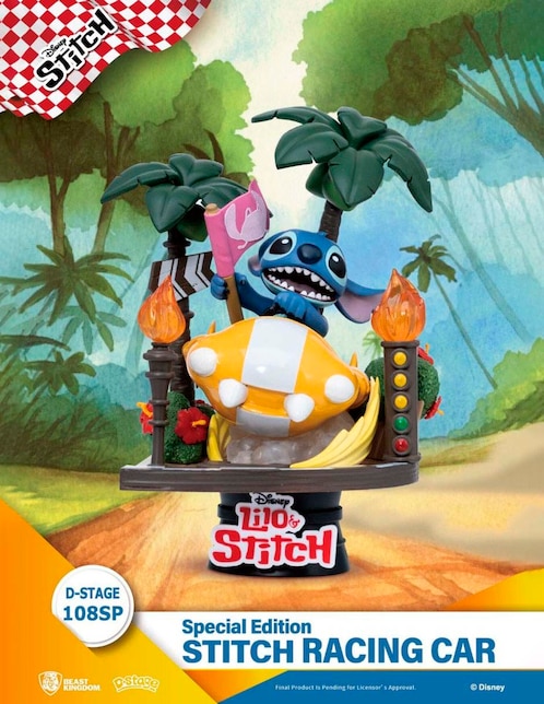 Figura de colección Stitch Stitch Rancing Car especial 1