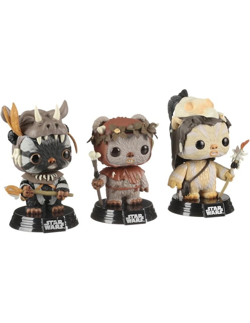 Funko Pop Pop! Star Wars Teebo, Chief, Chirpa y Logray