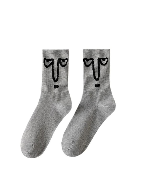 Calcetín antiderrapante Aerox EmojiGrey unisex