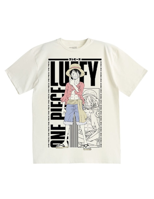 Playera Mascara de Latex One Piece cuello redondo para hombre