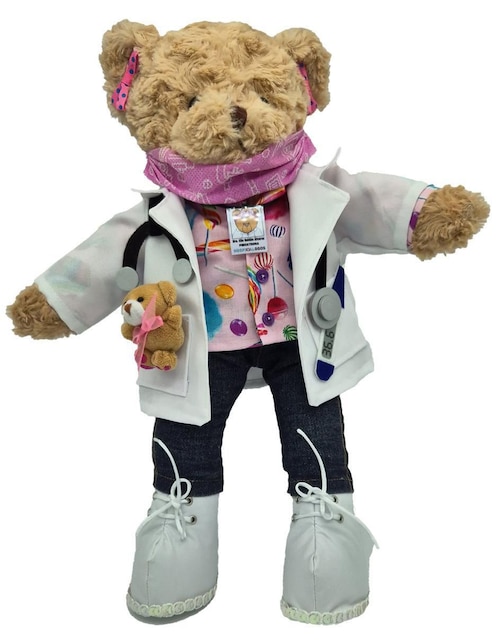 Peluche de Oso Queca Designs Hecho a mano de 35 cm