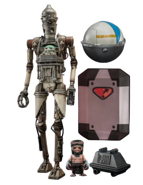 Figura de colección articulada Star Wars The Mandalorian IG-12 With Grogu especial 1