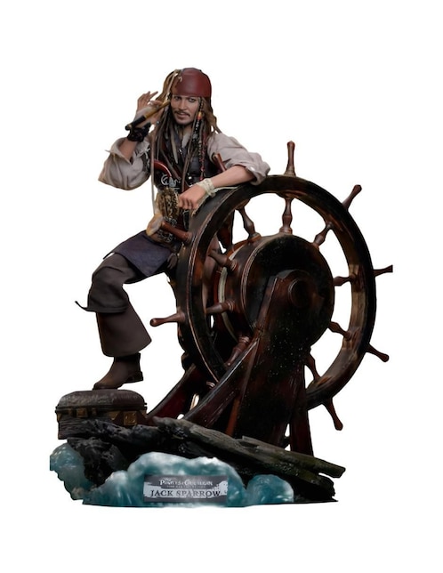 Figura de colección articulada Piratas del Caribe Jack Sparrow deluxe Hot Toys