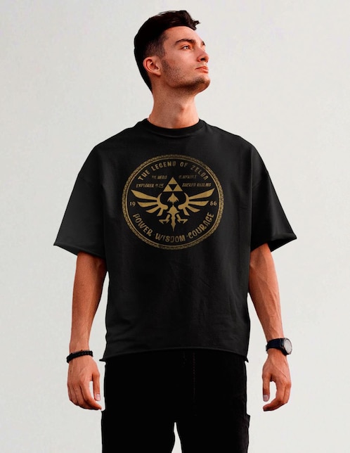 Camiseta HUGO Con Cuello Redondo Acanalado - Ajuste Regular, Logo En El Centro - Para Hombre
