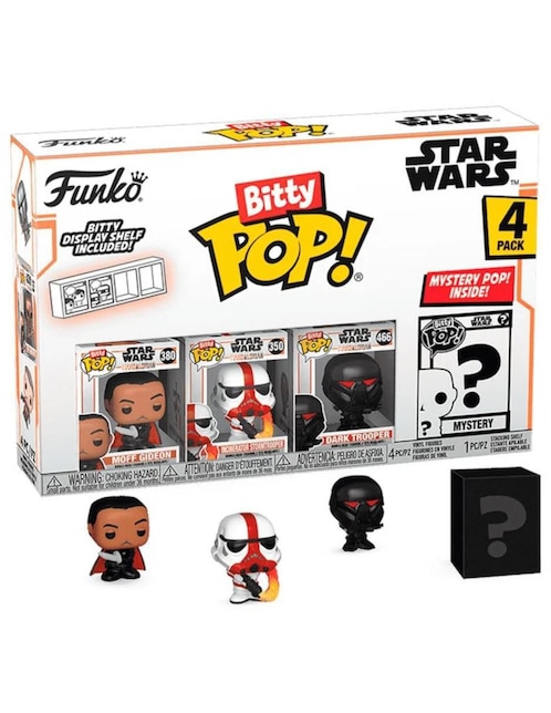 Set figuras acción Star Wars The Mandalorian Funko Bitty POP