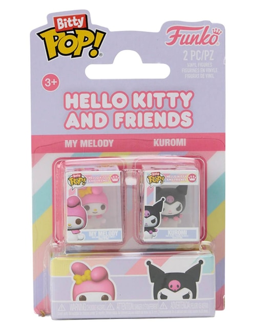 Set Funko Bitty POP! Hellou Kitty My Melody y Kuromi 1
