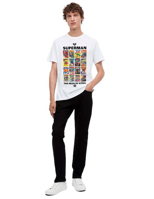 Playera Superman cuello redondo para hombre 1