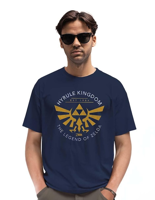 Playera Zelda cuello redondo para hombre