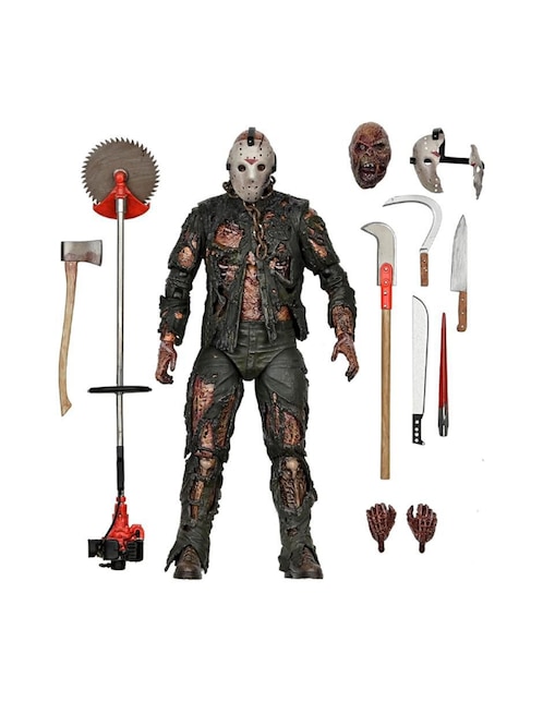 Figura de colección articulada Friday The 13Th Jason Voorhees especial Neca con movimiento